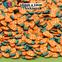 Carrots Fimo Slices Fake Polymer Clay Sprinkles Carrot Easter 10 Mm / 20 Grams Sprinkle