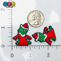Shoe Charms Bendable Character Holiday Christmas Flatback Cabochons Slime Supply Fake Backe Decoden 10 pcs PLAYCODE3