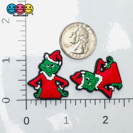 Shoe Charms Bendable Character Holiday Christmas Flatback Cabochons Slime Supply Fake Backe Decoden 10 pcs PLAYCODE3