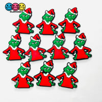 Shoe Charms Bendable Character Holiday Christmas Flatback Cabochons Slime Supply Fake Backe Decoden 10 pcs PLAYCODE3