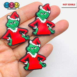 Shoe Charms Bendable Character Holiday Christmas Flatback Cabochons Slime Supply Fake Backe Decoden 10 pcs PLAYCODE3