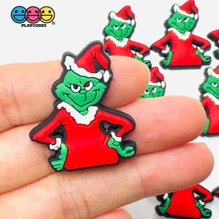 Shoe Charms Bendable Character Holiday Christmas Flatback Cabochons Slime Supply Fake Backe Decoden 10 pcs PLAYCODE3