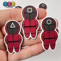 Characters Workers Masked Shapes Planar Decoden Planars Cabochons Party Favor 3 Types 9 Pcs