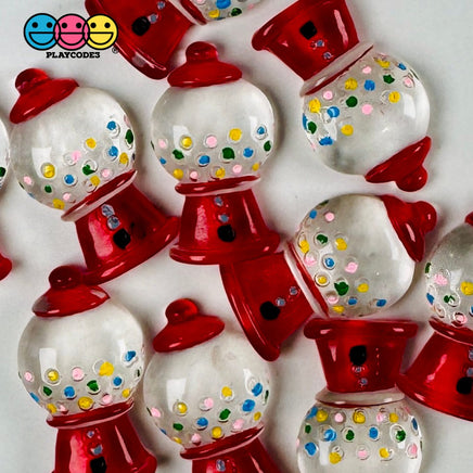 Gumball Vending Machine Bubblegum Flatback Charms Cabochon 10 Pcs Charm