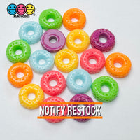 Cheerios Froot Loops Cereal Charms Fake Food Decoden 18 pcs 6 Colors Charm