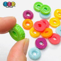 Cheerios Froot Loops Cereal Charms Fake Food Decoden 18 pcs 6 Colors Charm