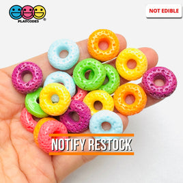 Cheerios Froot Loops Cereal Charms Fake Food Decoden 18 pcs 6 Colors Charm