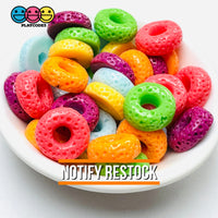 Cheerios Froot Loops Cereal Charms Fake Food Decoden 18 pcs 6 Colors Charm
