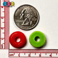 Cheerios Froot Loops Cereal Charms Flatback Fake Food Decoden Red Green Christmas 20 Pcs 2 Colors