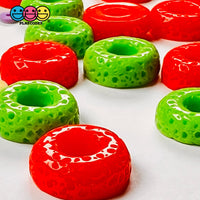 Cheerios Froot Loops Cereal Charms Flatback Fake Food Decoden Red Green Christmas 20 Pcs 2 Colors
