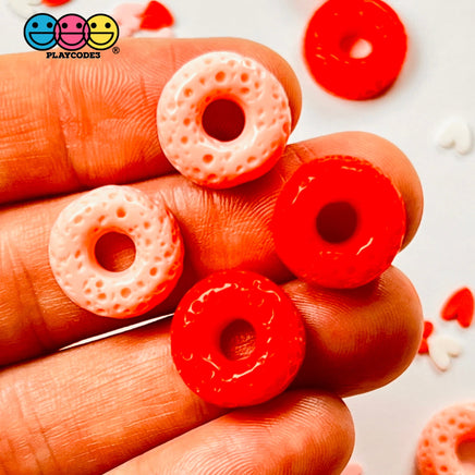 Cheerios Froot Loops Cereal Charms Flatback Fake Food Decoden Red Pink Valentines Day 20 Pcs 2