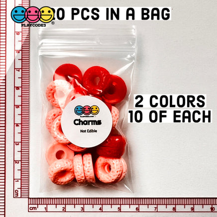 Cheerios Froot Loops Cereal Charms Flatback Fake Food Decoden Red Pink Valentines Day 20 Pcs 2