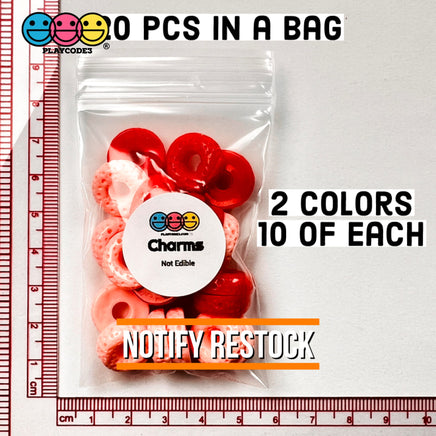Cheerios Froot Loops Cereal Charms Flatback Fake Food Decoden Red Pink Valentines Day 20 Pcs 2
