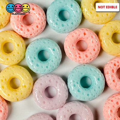 Cheerios Froot Loops Fake Cereal Pastel Colors Charms Food Decoden 20 Pcs 4 Charm