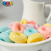 Cheerios Froot Loops Fake Cereal Pastel Colors Charms Food Decoden 20 Pcs 4 Charm