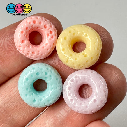 Cheerios Froot Loops Fake Cereal Pastel Colors Charms Food Decoden 20 Pcs 4 Charm