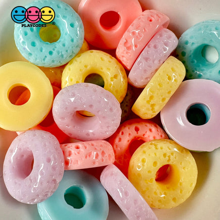 Cheerios Froot Loops Fake Cereal Pastel Colors Charms Food Decoden 20 Pcs 4 Charm