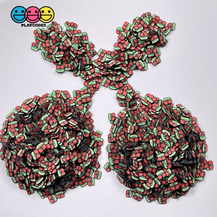 Cherry On Stem Fimo Slices Fake Sprinkles Cherries Fruit Decoden Funfetti Playcode3 Llc Sprinkle