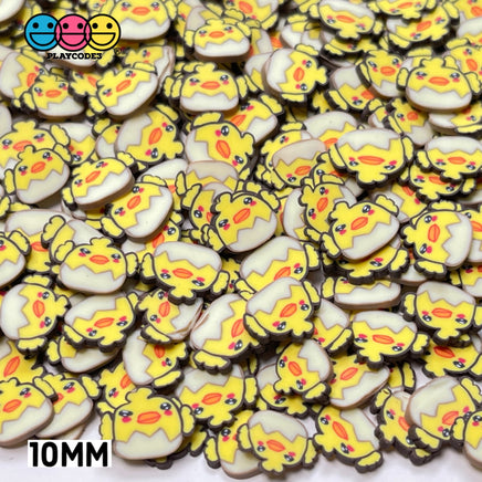 Chick In Eggshell Fimo Slices Polymer Clay Chicks Eggshells Fake Sprinkles 10/5Mm Sprinkle