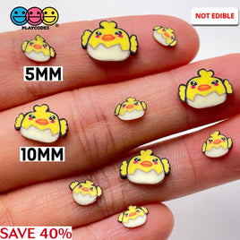 Chick In Eggshell Fimo Slices Polymer Clay Chicks Eggshells Fake Sprinkles 10/5Mm Sprinkle