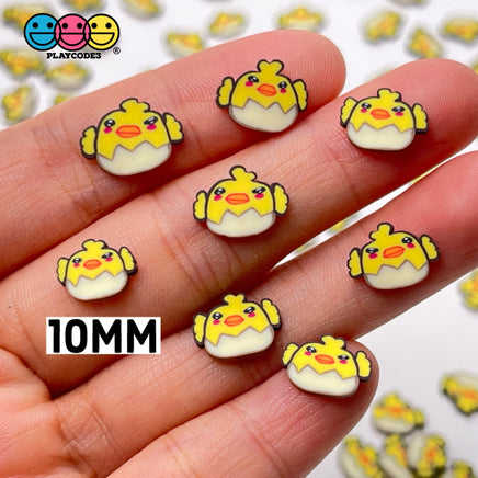 Chick In Eggshell Fimo Slices Polymer Clay Chicks Eggshells Fake Sprinkles 10/5Mm Sprinkle