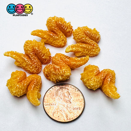 3D Tiny Small Fake Food Chicken Wings Legs Nuggets Cabochons Decoden Charm 6pcs PLAYCODE3 LLC chicken wings 6pcs Charm