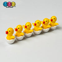 Ducklings In White Egg Shell Mini Charms Cabochons Chick Easter Eggs Decoden 10 Pcs Playcode3 Llc