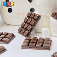 Chocolate Bars Faux Candy Bar Flatback Charms Fake Bake Chocolates Cabochons 10 Pcs Charm