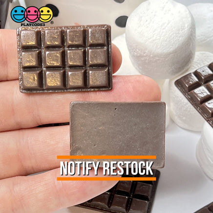 Chocolate Bars Faux Candy Bar Flatback Charms Fake Bake Chocolates Cabochons 10 Pcs Charm