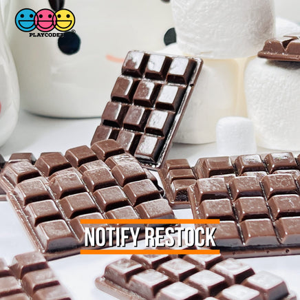 Chocolate Bars Faux Candy Bar Flatback Charms Fake Bake Chocolates Cabochons 10 Pcs Charm