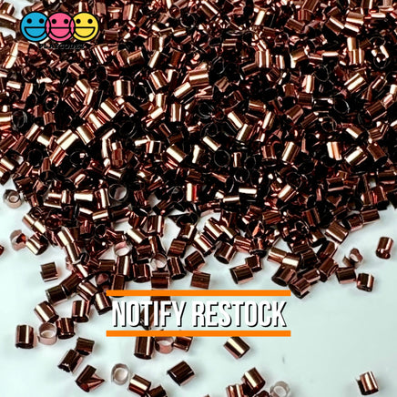 Chocolate (Brown) 100G Bingsu Beads Slime Crunchy Iridescent Crafting Supplies Cut Plastic Straws