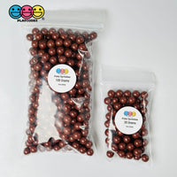 Chocolate Brown Boba Beads 8Mm Fake Food Acrylic Balls Faux Decoden Bead
