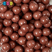 Chocolate Brown Boba Beads 8Mm Fake Food Acrylic Balls Faux Decoden Bead