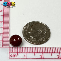 Chocolate Brown Boba Beads 8Mm Fake Food Acrylic Balls Faux Decoden Bead