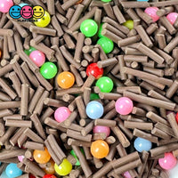 Chocolate Brownie Rainbow Cake Funfetti Fake Clay Sprinkles Decoden Fimo Jimmies Playcode3 Sprinkle