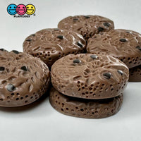 Chocolate Chip Cookies Flatback Charms Mini Charm Fake Food Cookie Cabochons 10 Pcs Playcode3 Llc