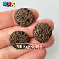 Chocolate Chip Cookies Flatback Charms Mini Charm Fake Food Cookie Cabochons 10 Pcs Playcode3 Llc