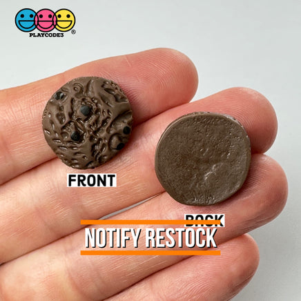 Chocolate Chip Cookies Flatback Charms Mini Charm Fake Food Cookie Cabochons 10 Pcs Playcode3 Llc