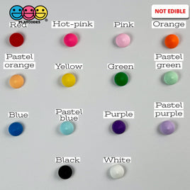 Chocolate Chips Fake 14 Colors Not Real Size Flatback Cabochons Decoden Charm Food 25 Pcs
