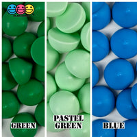 Chocolate Chips Fake 14 Colors Not Real Size Flatback Cabochons Decoden Charm Food 25 Pcs Green