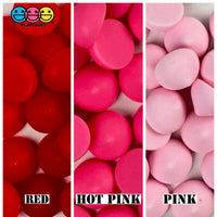 Chocolate Chips Fake 14 Colors Not Real Size Flatback Cabochons Decoden Charm Food 25 Pcs Red