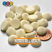 Chocolate Chips Kisses Drops White Chocolates Chip Fake Food Realistic Charm Cabochons 25 Pcs