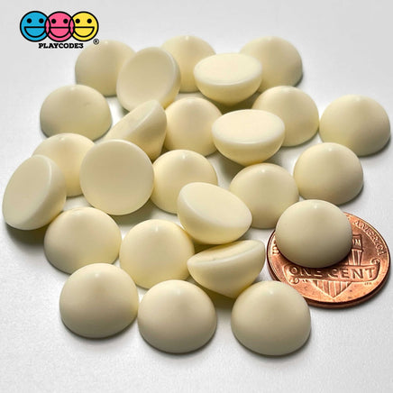 Chocolate Chips Kisses Drops White Chocolates Chip Fake Food Realistic Charm Cabochons 25 Pcs