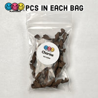 Chocolate Curls Fake Candy Charm Cabochon Polymer Clay Bake Decoden 20 Pcs