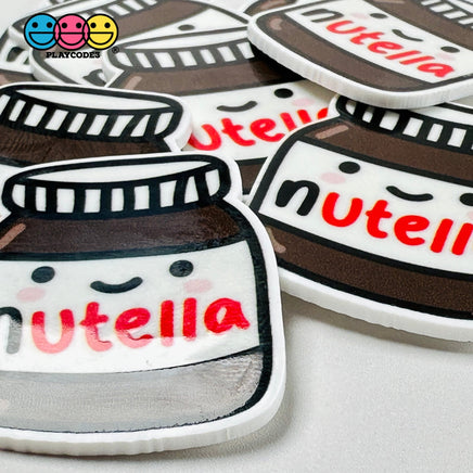 Chocolate Hazelnut Spread Jar Planner Decoden Planars Cabochons Party Favor Fake Bake Charms Slime