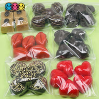 Chocolates Assorted Truffles Gourmet Fake Hard Candy Charms Cabochon Charm
