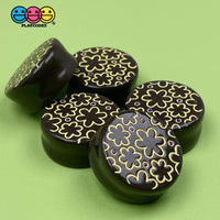 Chocolates Assorted Truffles Gourmet Fake Hard Candy Charms Cabochon Flower Pattern Charm