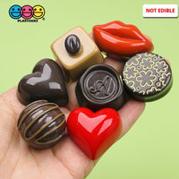 Chocolates Assorted Truffles Gourmet Fake Hard Candy Charms Cabochon Charm