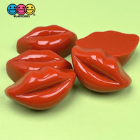 Chocolates Assorted Truffles Gourmet Fake Hard Candy Charms Cabochon Red Lips Charm