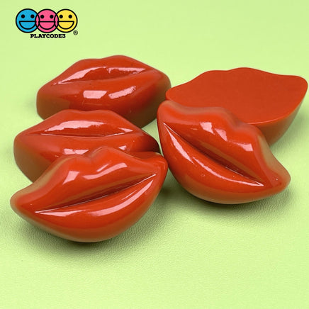 Chocolates Assorted Truffles Gourmet Fake Hard Candy Charms Cabochon Red Lips Charm